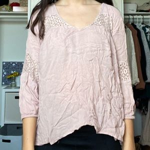 Pink Embroidered Blouse